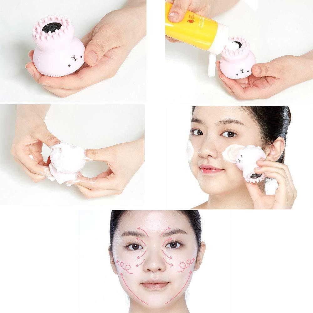 ETUDE HOUSE Jellyfish Massage And Exfoliating Facial Brush Pink