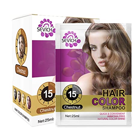 SEVICH Hair Color Shampoo - 15 Minutes Instant Hair Color Dye, Natural ...